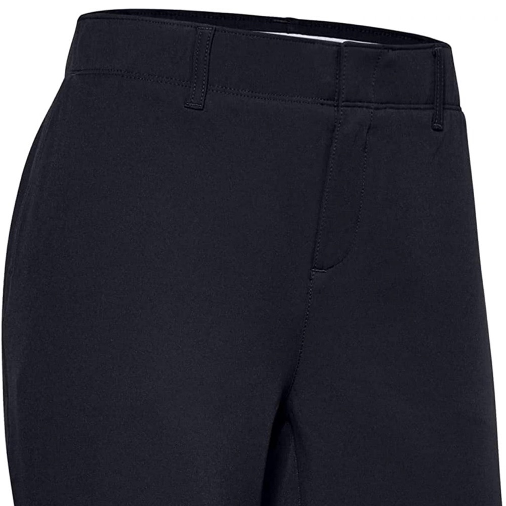 Under Armour Women's 9” Fitted Shorts Black Sz 4 Stretch Golf Bermuda